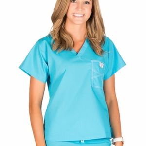 🍬- Blue Sky Scrubs Peacock Original Top